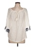 Unique Spectrum Ivory 3/4 Sleeve Blouse Size L - photo 1
