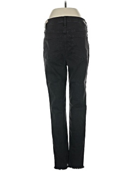 Madewell 10" High-Rise Skinny Jeans in Berkeley Black: Button-Through Edition (view 2)