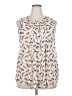 Daniel Rainn 100% Polyester Ivory Sleeveless Blouse Size XL - photo 1
