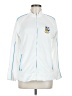 Adidas 100% Polyester White Track Jacket Size M - photo 1