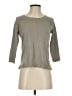 Pure Collection Gray 3/4 Sleeve Top Size 4 - photo 1