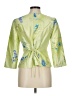 Jessica Howard 100% Polyester Green 3/4 Sleeve Blouse Size 8 - photo 2