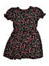 Cat & Jack Floral Green Black Dress Size 6 - 7 - photo 2
