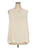 Sami & JO 100% Polyester Ivory Sleeveless T-Shirt Size 2X - photo 1