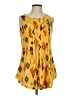 New Directions Yellow Sleeveless Blouse Size S - photo 1