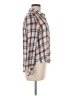 Harper 100% Rayon Plaid Ivory Long Sleeve Button-Down Shirt Size M - photo 4