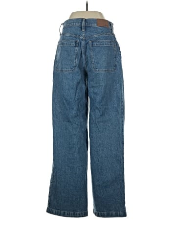Madewell The Emmett Wide-Leg Jean in Lakecourt Wash: Patch Pocket Edition (view 2)