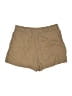 H&M 100% Linen Solid Tan Khaki Shorts Size L - photo 2