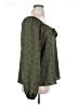 Lush 100% Polyester Green Long Sleeve Blouse Size 1X - photo 4
