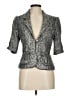 Lotta Stensson 100% Acrylic Metallic Silver Blazer Size 6 - photo 1