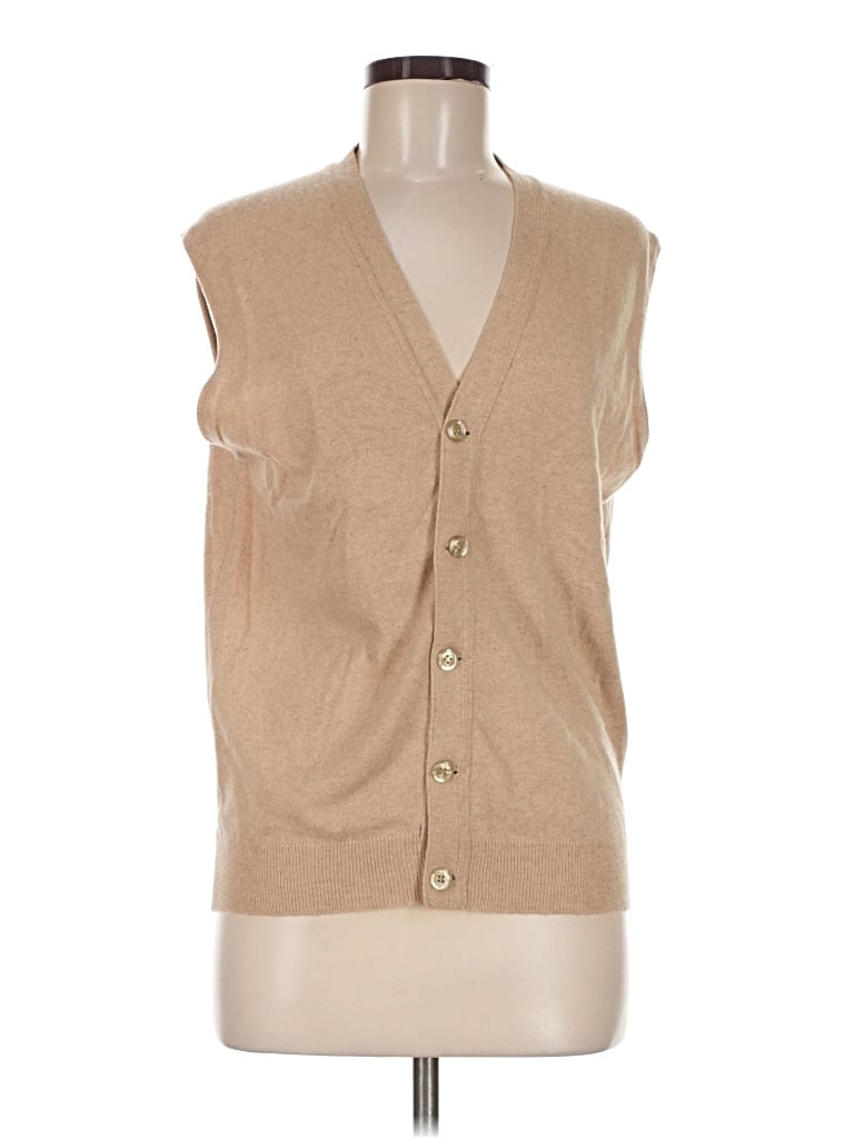 Pre-owned Assorted Brands Sweater Vest In Tan