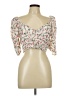 Minkpink 100% Polyester Ivory 3/4 Sleeve Blouse Size L - photo 1