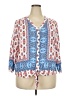 Ruby Rd. 100% Rayon Blue 3/4 Sleeve Blouse Size 2X - photo 1