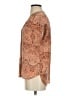 Hinge Paisley Orange Short Sleeve Blouse Size XS - photo 5
