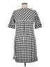 Rabbit Rabbit Rabbit Designs Houndstooth Gray Casual Dress Size 16 - photo 2