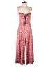 Haney 100% Polyester Hearts Red Jumpsuit Size 4 - photo 1
