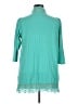 Roaman's Solid Teal Cardigan Size 14 (M) - photo 2