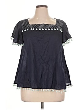 Sail to Sable Short Sleeve Blouse (view 1)