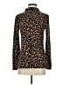BeachLunchLounge Animal Print Brown Turtleneck Sweater Size S - photo 1