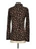 BeachLunchLounge Animal Print Brown Turtleneck Sweater Size S - photo 2