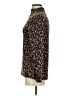 BeachLunchLounge Animal Print Brown Turtleneck Sweater Size S - photo 5