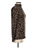 BeachLunchLounge Animal Print Brown Turtleneck Sweater Size S - photo 4