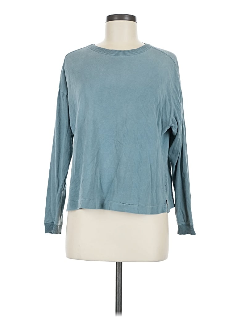 Pre-owned Old Navy Long Sleeve T-shirt In Teal