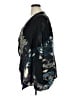 Citron 100% Silk Black Kimono Size 1X - photo 5