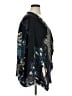 Citron 100% Silk Black Kimono Size 1X - photo 4