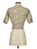 Sim & Sam Yellow Short Sleeve Blouse Size S - photo 2