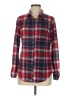 Bobbie Brooks 100% Polyester Plaid Red Long Sleeve Blouse Size M - photo 1