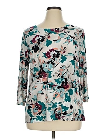 JM Collection 3/4 Sleeve Blouse (view 1)