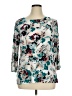 JM Collection Teal 3/4 Sleeve Blouse Size XL - photo 1