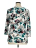 JM Collection Teal 3/4 Sleeve Blouse Size XL - photo 2