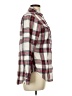 Peyton Jensen Plaid Burgundy Long Sleeve Button-Down Shirt Size L - photo 4