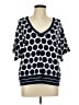 CAbi Polka Dots Blue Pullover Sweater Size L - photo 1