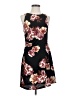 Leith 100% Polyester Floral Black Casual Dress Size S - photo 1