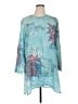 Citron 100% Silk Teal Blouse Size XL - photo 1