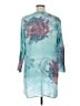 Citron 100% Silk Teal Blouse Size XL - photo 2