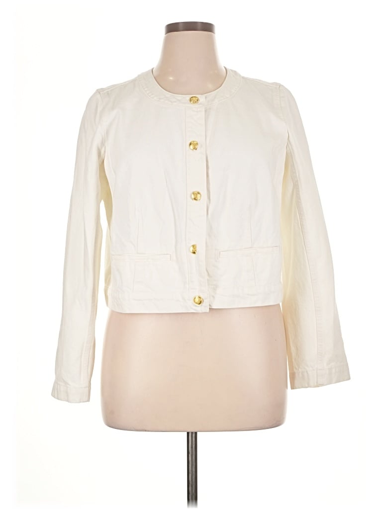 Pre-owned Jcrew Jacket In Ivory