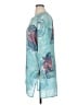 Citron 100% Silk Teal Blouse Size XL - photo 5