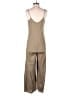 VICI Solid Tan Jumpsuit Size S - photo 2