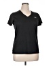 Nike 100% Polyester Black Short Sleeve Top Size XL - photo 1