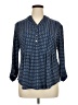 db established 1962 Polka Dots Blue 3/4 Sleeve Blouse Size XL - photo 1