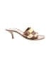 Assorted Brands 100% Leather Gold Sandals Size EU 39 - photo 1
