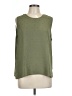 Vince Camuto 100% Polyester Green Sleeveless Blouse Size L - photo 1