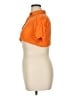 Shein 100% Rayon Orange Short Sleeve Blouse Size 14 - photo 5