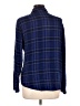 Sanctuary 100% Rayon Plaid Blue Long Sleeve Button-Down Shirt Size L - photo 2
