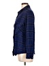 Sanctuary 100% Rayon Plaid Blue Long Sleeve Button-Down Shirt Size L - photo 5