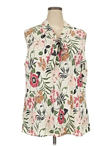 Anne Klein Sleeveless Blouse (view 1)